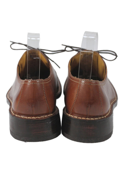 Cole Haan Mens Leather Slip On Lace Up Loafers Brown Size 11