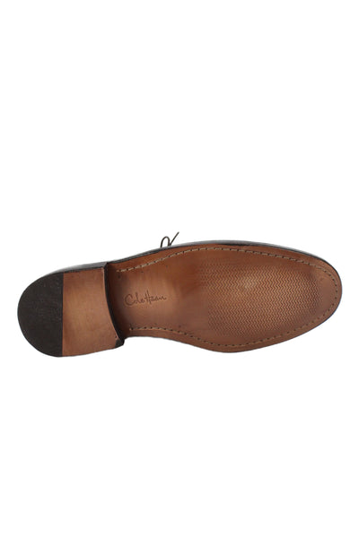 Cole Haan Mens Leather Slip On Lace Up Loafers Brown Size 11