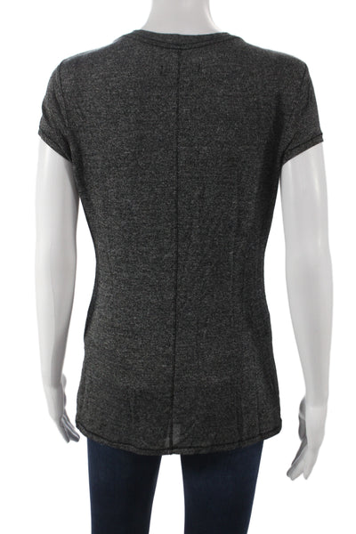 Rag & Bone Jean Womens Basic T-Shirt Gray Crew Neck Short Sleeve Rayon Size S