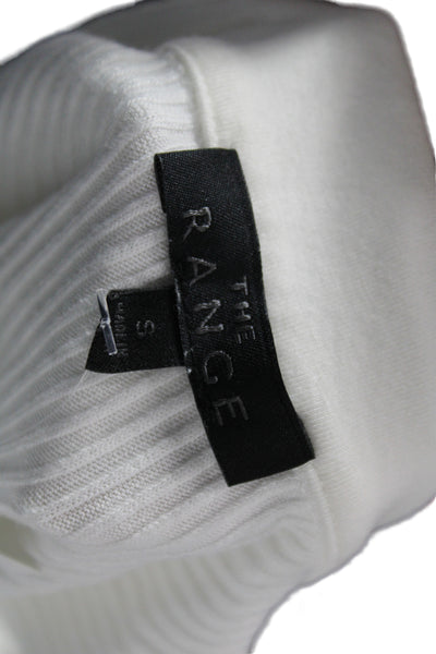 The Range Womens Cropped Collared Tank White Viscose Size S