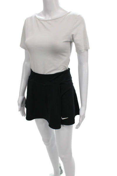Nike Womens Athletic Skort Black Short Pull On Size L