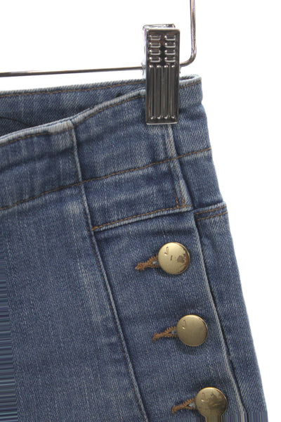 J Brand Womens Blue Skinny Jeans Cotton Button High Rise Size 25
