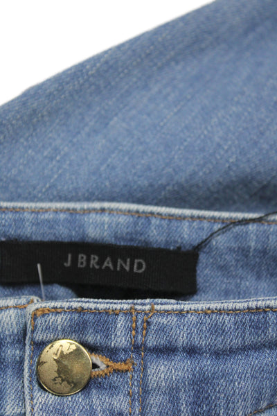 J Brand Womens Blue Skinny Jeans Cotton Button High Rise Size 25