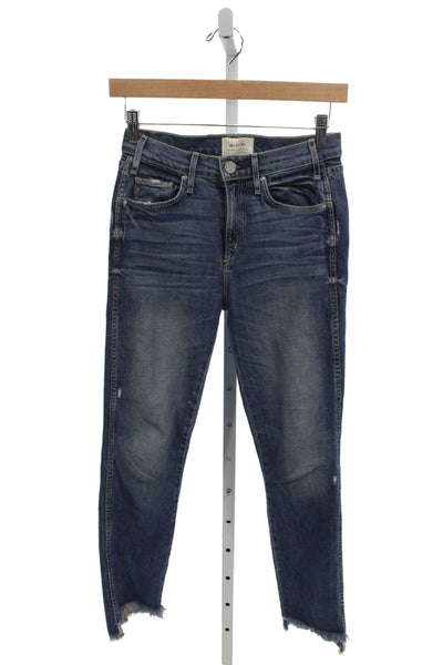 McGuire Womens Ankle Jeans Blue Cotton Mid Rise 27 Inseam Size 24