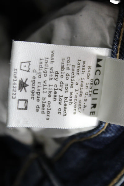 McGuire Womens Ankle Jeans Blue Cotton Mid Rise 27 Inseam Size 24