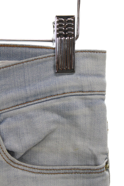 Frame Womens Skinny Blue Jeans Mid Rise Cotton Inseam 27 Size 25