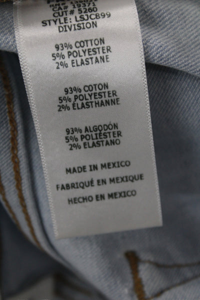 Frame Womens Skinny Blue Jeans Mid Rise Cotton Inseam 27 Size 25