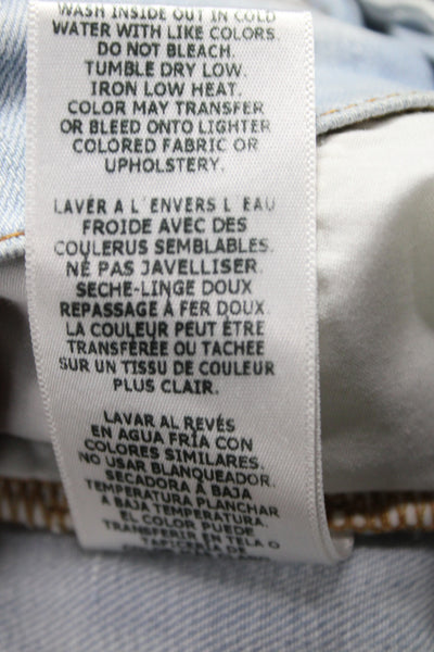 Frame Womens Skinny Blue Jeans Mid Rise Cotton Inseam 27 Size 25