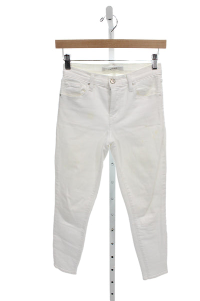 J Brand Women White Skinny Jeans Size 25