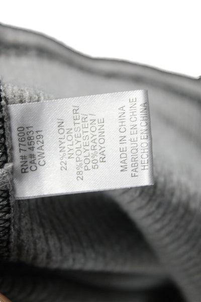 Chaser Women Basic Henley Long Sleeve T-Shirt Gray 50% Rayon Size XS