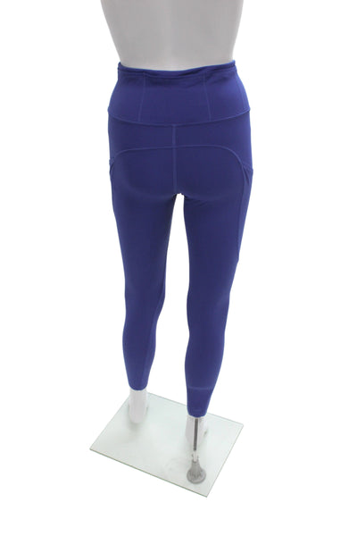 Lululemon Womens Blue Ankle Nylon Athleisure Leggings Size 4