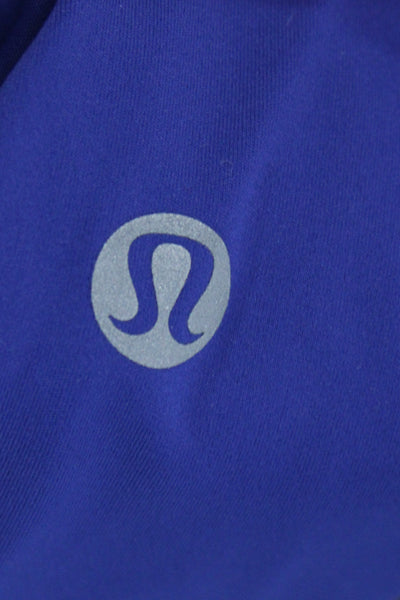 Lululemon Womens Blue Ankle Nylon Athleisure Leggings Size 4