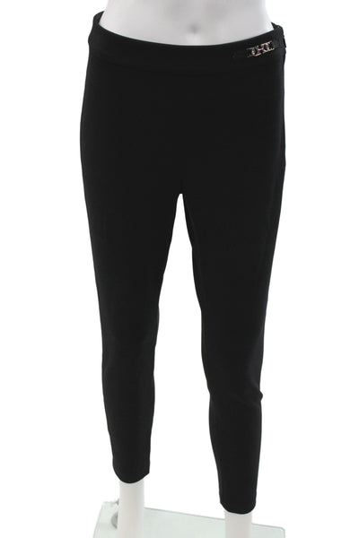 Carolina Herrera Womens Black Solid Dress Pants Zip Inseam 26 Size 4