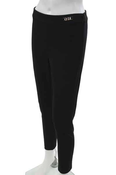 Carolina Herrera Womens Black Solid Dress Pants Zip Inseam 26 Size 4