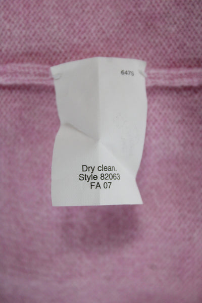 J Crew Womens Cashmere Pullover Crew Neck Short Sleeve Pink Size XS