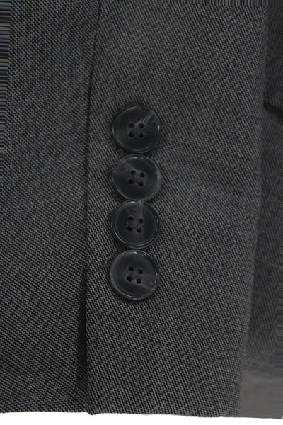 Paul Smith Mens 2 Piece Gray Wool Classic Suit Size 41