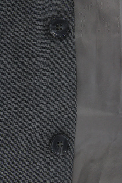 Paul Smith Mens 2 Piece Gray Wool Classic Suit Size 41