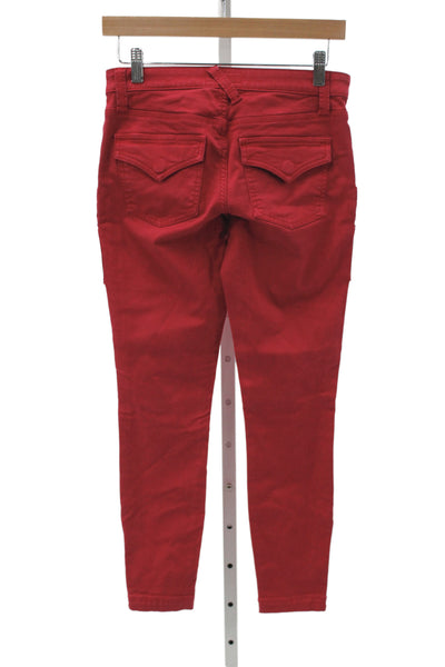 Joie Womens Red Cargo Pants Low Rise Size 26
