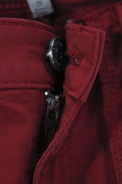 Joie Womens Red Cargo Pants Low Rise Size 26