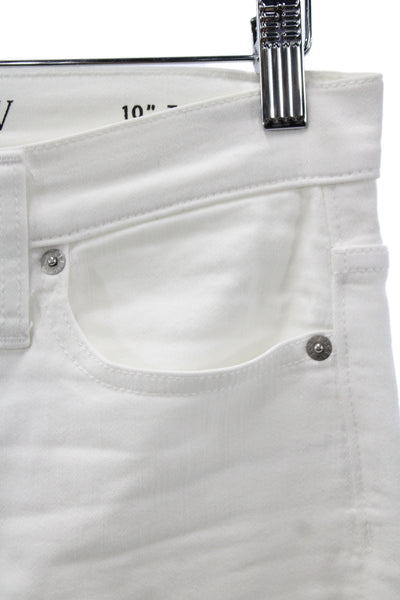 J Crew Women Skinny White Cotton Jeans Size 26