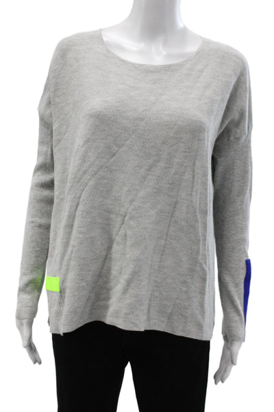 Lisa Todd Women Gray Pullover Sweater Long Sleeve Round Neck Size M