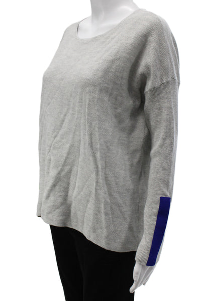 Lisa Todd Women Gray Pullover Sweater Long Sleeve Round Neck Size M