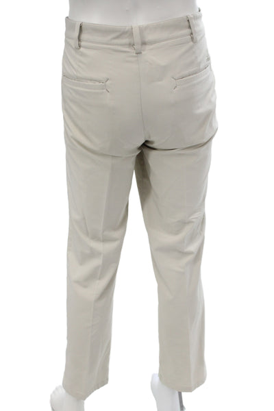 Adidas Mens Khakis Beige Button 96% Polyester Golf Inseam 29 Size 34