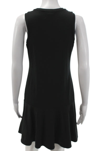 Banana Republic Women Tank Dress Sleeveless Black Long Crew Neck Size XS