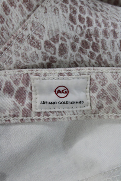 AG Adriano Goldschmied Women Skinny Animal Print Jeans Size 25