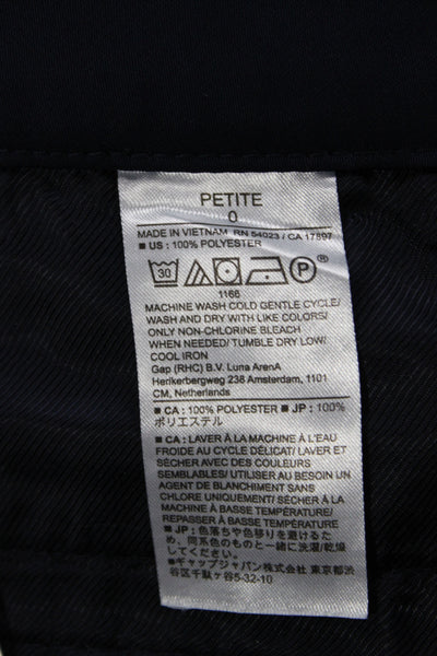Banana Republic Women Dress Pants Black Petites Size 0