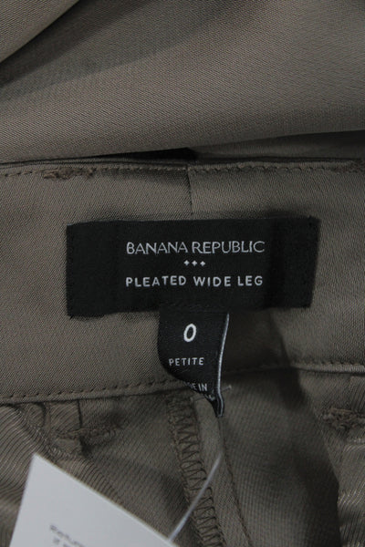 Banana Republic Women Dress Pants Brown Petites Size 0