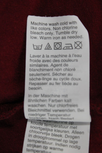 J Crew Women Basic Red Crew Neck Short Sleeve T-Shirt 88% Modal Size XS