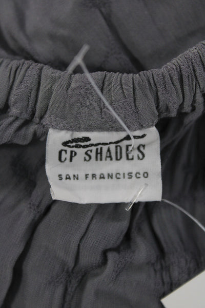 CP Shades Women Peasant Bohemian Long Gray Rayon Skirt Size M