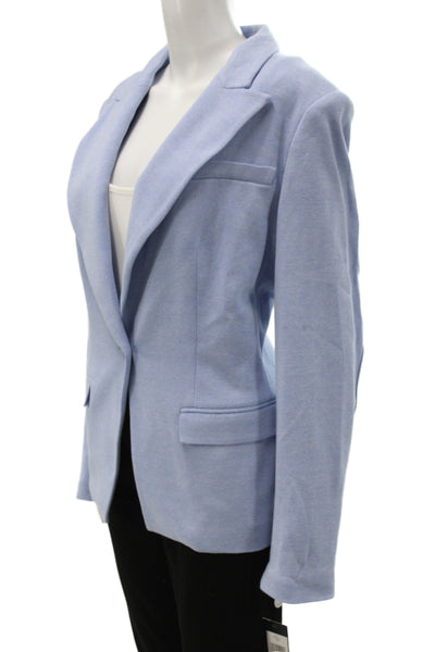Tommy Hilfiger Womens 100 Percent Cotton Dotted Blazer Blue Size 16