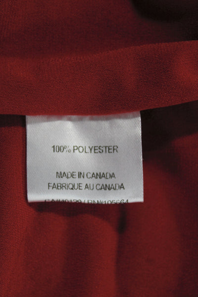 Belle Badgley Mischka Women Fit & Flare Dress Red Short Sleeve Size 4