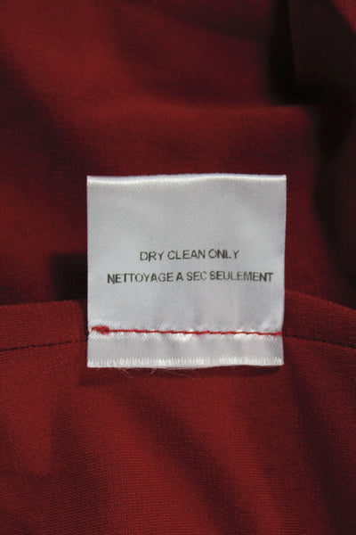 Belle Badgley Mischka Women Fit & Flare Dress Red Short Sleeve Size 4