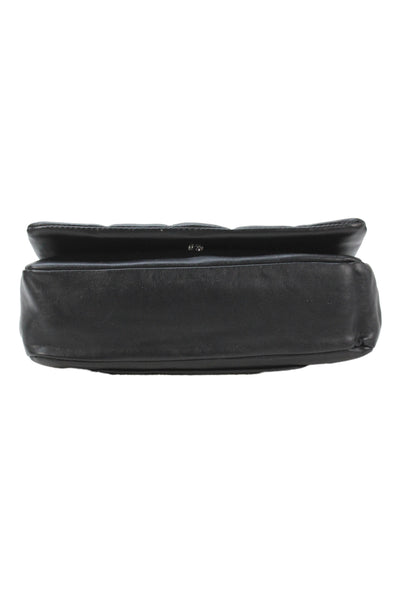 Chinese Laundry Womens Quilted Faux Leather Shoulder Black