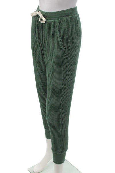 Electric & Rose Womens Green Jogger Pants Drawstring Size S