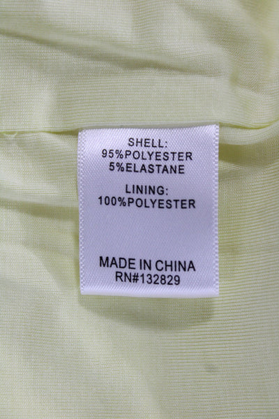 Lovers + Friends Women Mini Yellow Dress Square Neck Tie Sleeveless Size XL