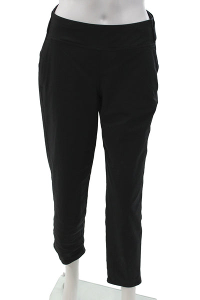 Lululemon Womens Ankle Pants Black Nylon Athleisure Size 6