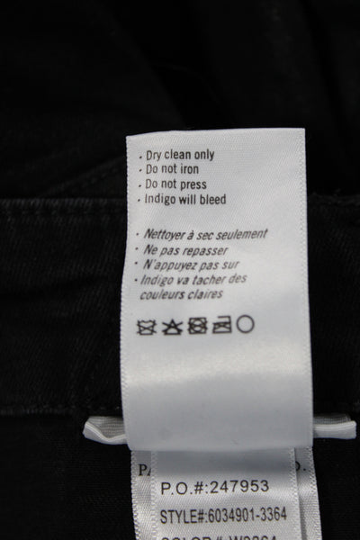 Paige Women Black Jogger Pants Rayon Blend Mid Rise Inseam 26 Size 27
