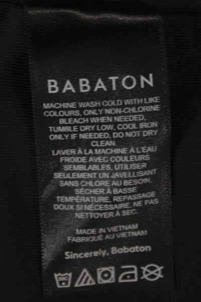 Babaton Womens One Shoulder Bodysuit Black Size XS
