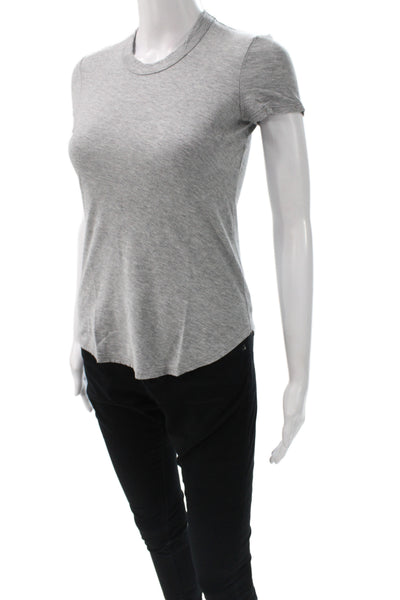 Standard James Perse Women Basic Gray Crew Neck Tee Size 0