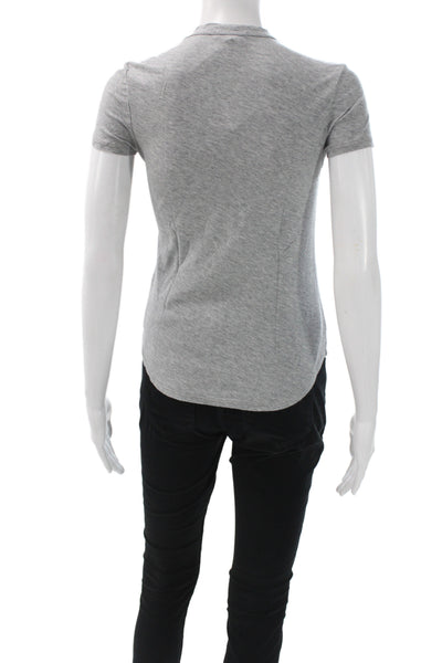 Standard James Perse Women Basic Gray Crew Neck Tee Size 0