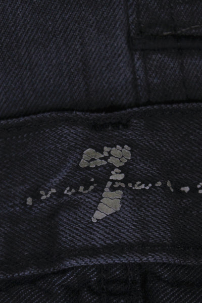 Paige Women Black Jogger Pants Rayon Blend Mid Rise Inseam 26 Size 27