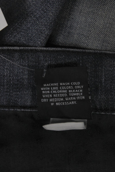 7 For All Mankind Mens Straight Gray Jeans Cotton Blend Size 31