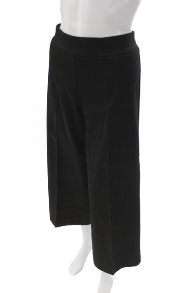 Avenue Montaigne Women Black Cropped Pants Pull On Size 8