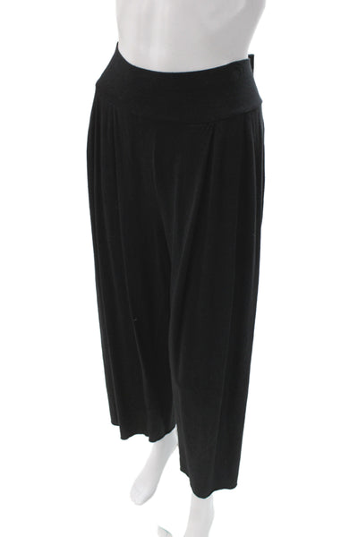Labo.Art Womens Cropped Black Cotton Pants Size M