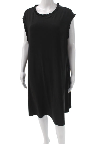 Nicole Miller Womens Black Sleeveless Shift Dress Size 2X