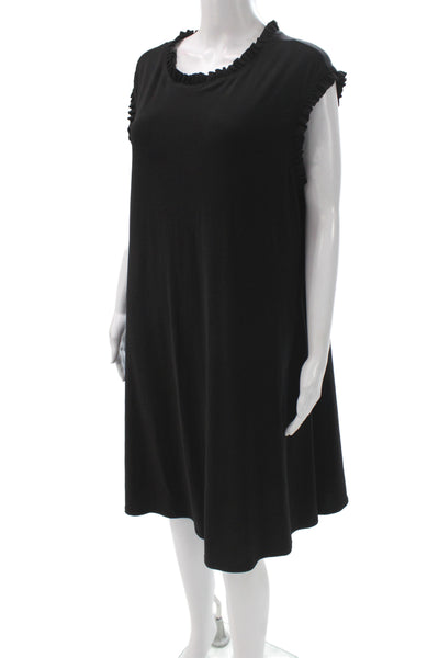 Nicole Miller Womens Black Sleeveless Shift Dress Size 2X